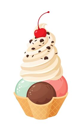 Delicious Ice Creamのイラスト素材