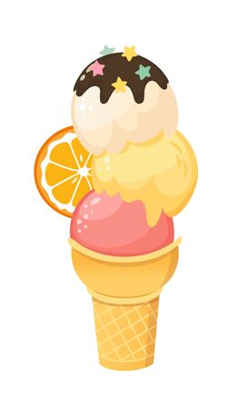 Delicious Ice Creamのイラスト素材