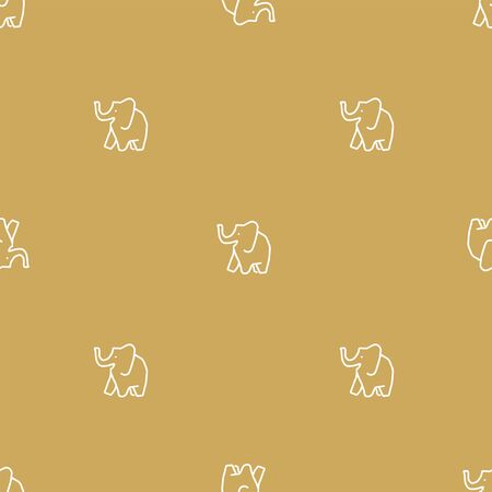 pink elephants seamless repeat pattern design. Perfect for kids or textile designのイラスト素材