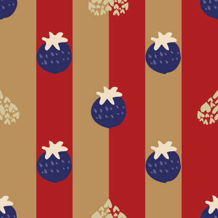 Strawberry Heart Balloon Valentine Seamless Pattern. Vector illustration. Great for wrapping paperのイラスト素材