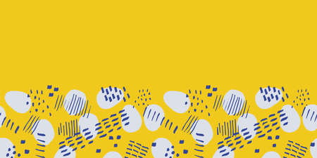 Easter egg border in seamless pattern.のイラスト素材