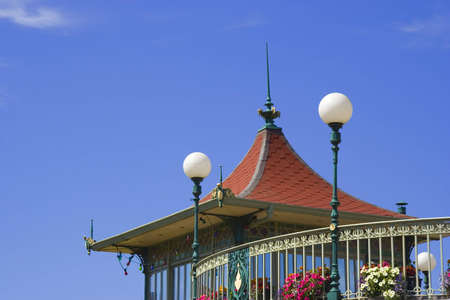 A pagoda on the Winter Gardens building, Rothesay, Buteの写真素材