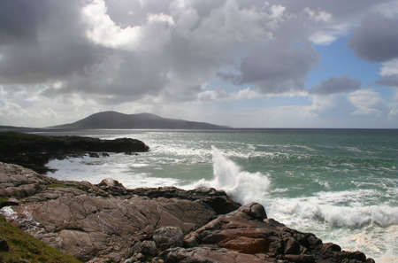 A coastline in the Western Isles from harris towards Taransay