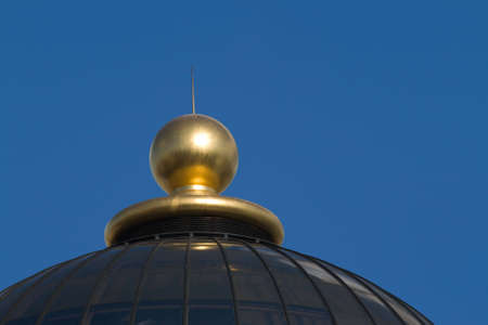 Detail of gilded ball on top of domeの写真素材