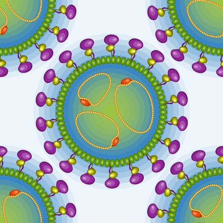 Bunya virus  Seamless pattern  Eps 10 のイラスト素材