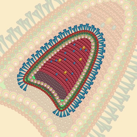 Rabies virus  Background  Eps 10 のイラスト素材