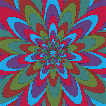 Vector summer, abstract, bright, colorful, magic backgroundのイラスト素材