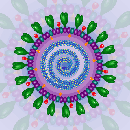 Corona virus. Background. Illustration.の写真素材