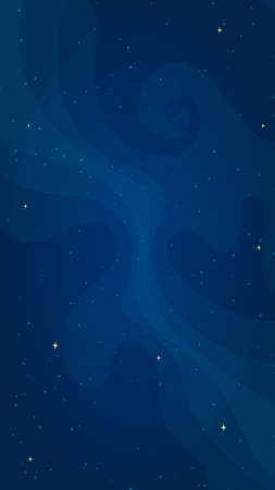 Cartoon outer space background vector illustrationのイラスト素材