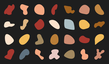 Doodle boho minimal symbol collection.のイラスト素材