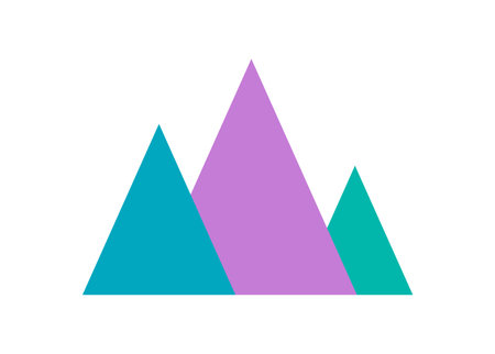 Brutalist Abstract Triangle Iconのイラスト素材