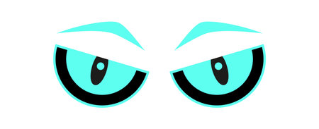 Cool Y2K Abstract Eyes Shapeのイラスト素材