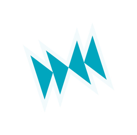 Bold Abstract Triangle Element Stickerのイラスト素材