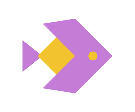 Bold Geometric Fish Icon