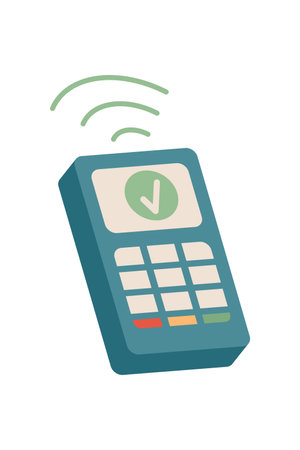 Payment Terminal Tap and Payのイラスト素材