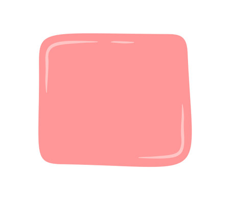 Hand Drawn Organic Pink Square Frameのイラスト素材