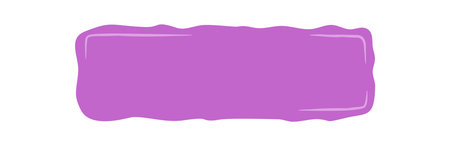 Wavy Hand Drawn Organic Rectangle Frameのイラスト素材