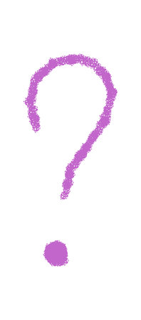 Chalk Sketch Question Mark Symbol Iconのイラスト素材