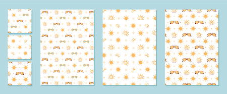 Cartoon Seamless Sunscreen Sun Spf Pattern