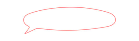 Hand Drawn Organic Oval Speech Bubble