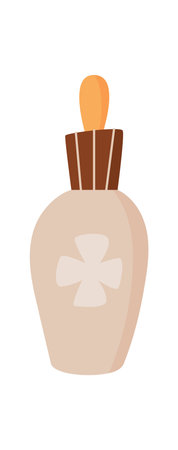 Cartoon minimal hygiene product jar.のイラスト素材