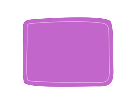 Hand Drawn Organic Rectangle Shape Frameのイラスト素材