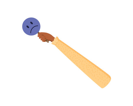 Cartoon Hand Hold Feedback Symbolのイラスト素材