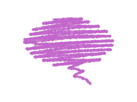 Crayon Sketch Speech Bubble Boxのイラスト素材