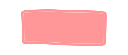 Pink Fluid Wavy Rectangle Frame Templateのイラスト素材