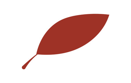 Cute Flat Leaf Decorationのイラスト素材