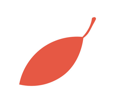 Leaf Decoration Flat Iconのイラスト素材