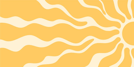 Retro Groovy Sun Burst Backgroundのイラスト素材