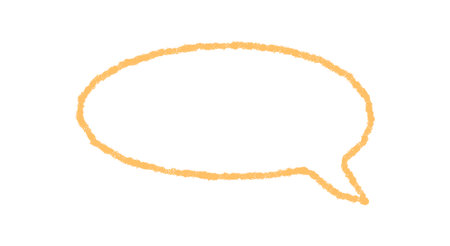 Crayon Outline Speech Bubble Iconのイラスト素材