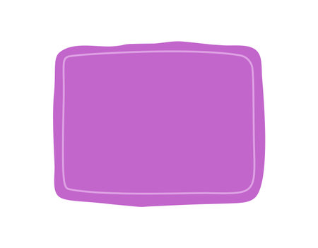 Hand Drawn Fluid Rectangle Squiggle Frameのイラスト素材