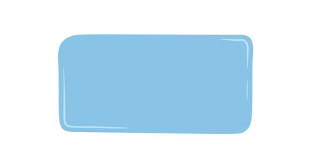 Hand Drawn Fluid Blue Quote Frameのイラスト素材