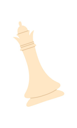 Flat Chess Bishop Boardgame Pieceのイラスト素材