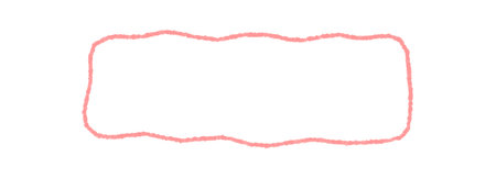 Pastel Crayon Squiggle Rectangle Text Frameのイラスト素材