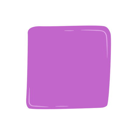 Hand Drawn Organic Fluid Square Frameのイラスト素材