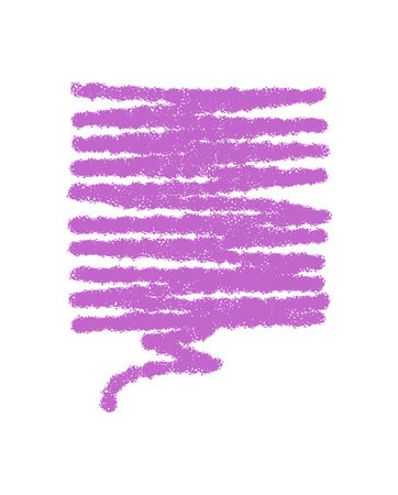 Purple Crayon Scribble Speech Bubble Boxのイラスト素材