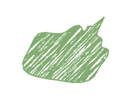Green Crayon Hand Drawn Speech Bubble Sketchのイラスト素材