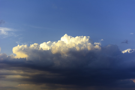 Sky and Clouds in Sunset.の写真素材