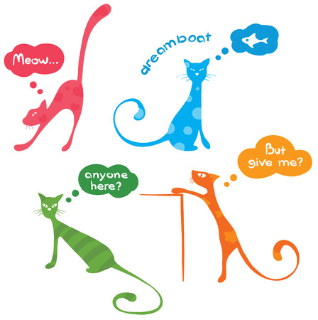 funny kittysのイラスト素材