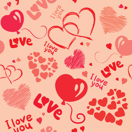 Background with hearts のイラスト素材