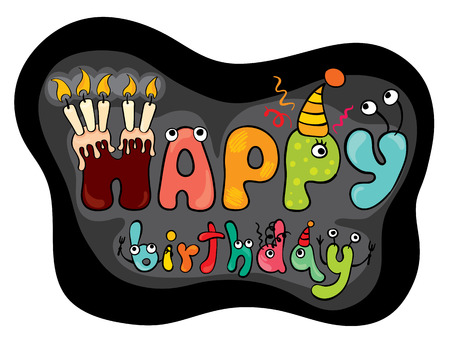 Funny Characters Happy Birthday のイラスト 素材 ストックフォト 写真素材のstock Foto ストックドットフォト