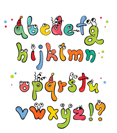 Comic Alphabet のイラスト素材