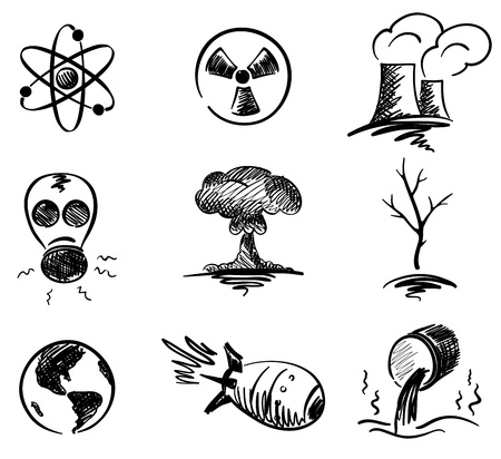 Set - nuclear energy のイラスト素材