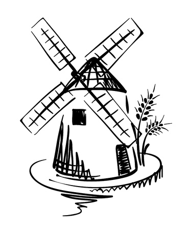 Graphic Illustration - windmill のイラスト素材