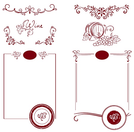 Set for the label のイラスト素材