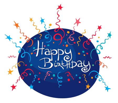 Funny Birthday Fireworks のイラスト素材