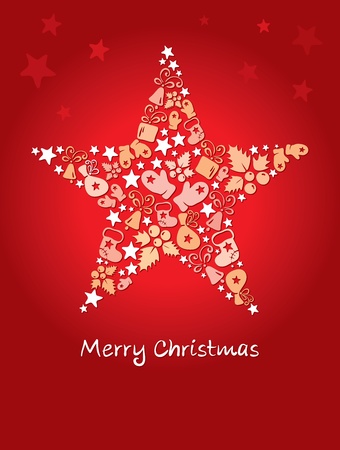 Background -- Christmas star のイラスト素材